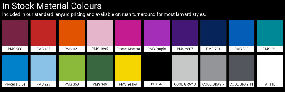 Lanyard Colours 1