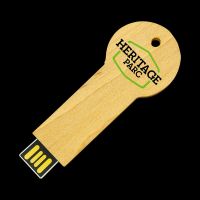 USB Wooden Key Round
