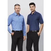 Mens Micro Check Long Sleeve Shirt