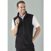 Mens Plain Micro Fleece Vest