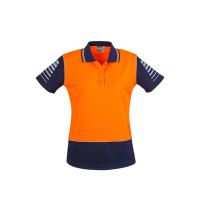 Womens Hi Vis Zone Short Sleeve Polo