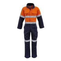Mens Orange Flame Overall - Hoop Taped