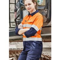 Womens Rugged Cooling Hi Vis Taped Long Sleeve Shirt