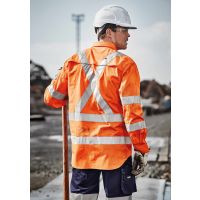 Mens Hi Vis X Back Taped Long Sleeve Shirt