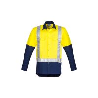 Mens Industrial Long Sleeve Shirt - Shoulder Taped