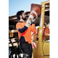 Mens Hi Vis Squad Long Sleeve Polo