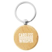 Wood Round Key Ring