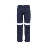 Mens Orange Flame Traditional Style Taped Work Pant