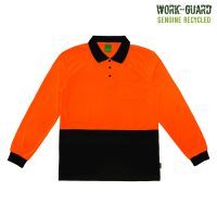 Work-Guard Recycled Hi Vis Longsleeve Polo
