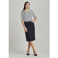 Womens Comfort Wool Stretch Relaxed Fit Lined Skirt