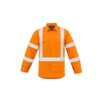 Mens Red Flame Hi Vis X Back Shirt