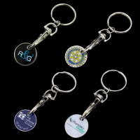 Screen Print Dome Finish Trolley Coins