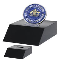 Gloss Black Coin Display Stand