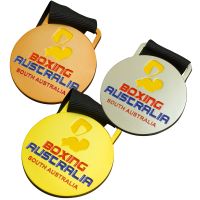 Iron Stamped Enamel Filled Medals
