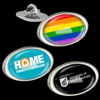 Oval Express Lapel Pin