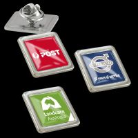 Square Express Lapel Pin