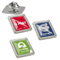 Square Express Lapel Pin