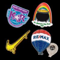 Glitter Lapel Pins