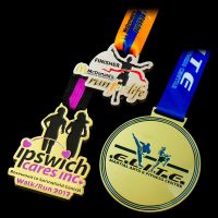 Iron Stamped Enamel Filled Medals