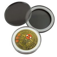 Clear Round Medal Case