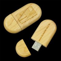 USB Wood Eco Drive Round