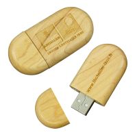 USB Wood Eco Drive Round