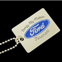 Iron Stamped Inkfilled Dog Tags