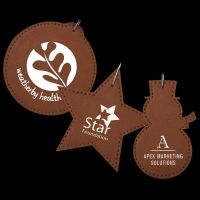 Custom Leather Christmas Ornaments