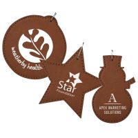 Custom Leather Christmas Ornaments