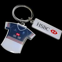 Stainless Steel Epoxy Dome Keyrings
