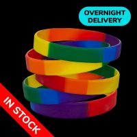 Rainbow Silicone Wristbands