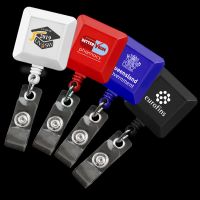 Square Style ID Badge Reels