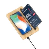 Wooden Wireless Charging Pad with Phone Holder
